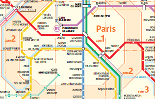 Visit Paris Paris Zones Map