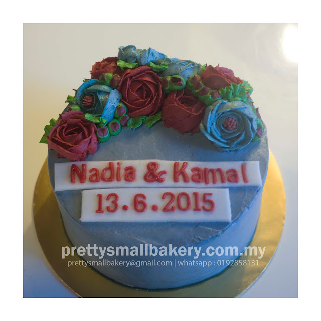 Kek hantaran nadia dan kamal - Prettysmallbakery