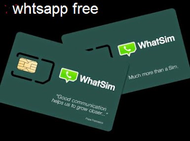 WhatsApp مجاني لمدنة عام توفره لك شريحة whatsim او ChatSim في 400 دولة وبدون انترنت