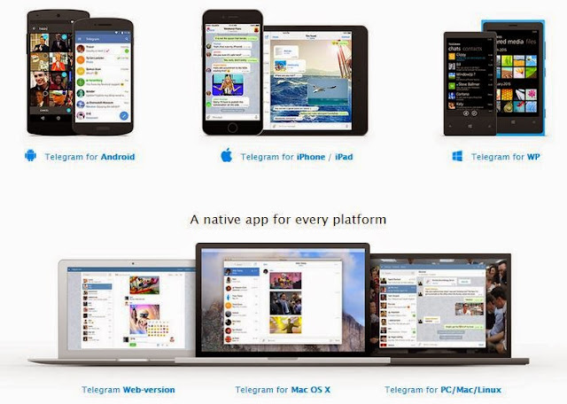 Guna Telegram Messenger di Dekstop Komputer, Guna Telegram di PC, 
