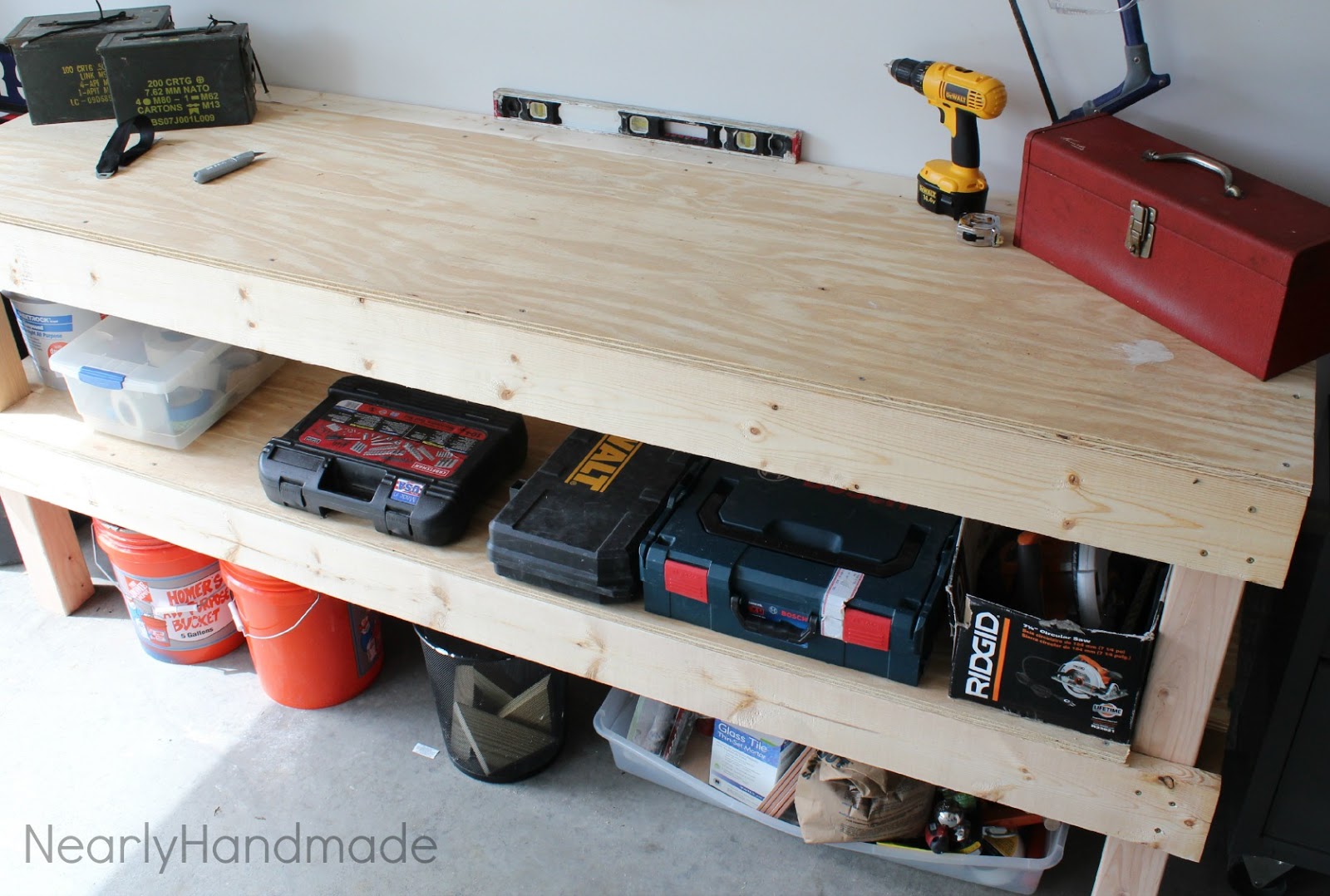 Nearly Handmade: Building a Work Bench for the Husband