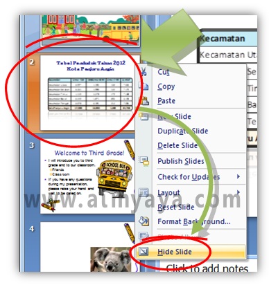 Saat menciptakan presentasi kita biasanya menciptakan selengkap mungkin materi yang akan kita tayan Cara Menyembunyikan Slide Powerpoint