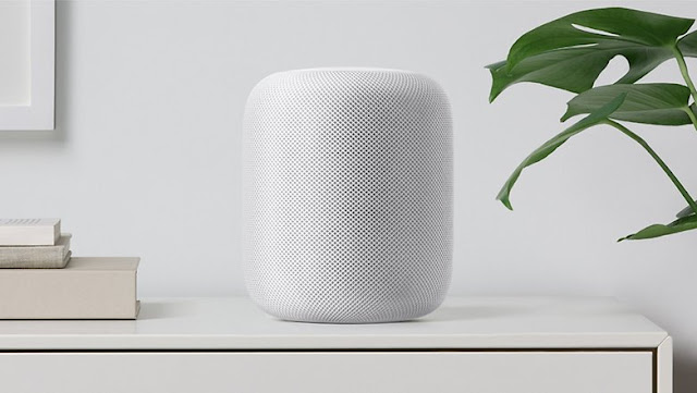 سيريSiri يجد نفسه في مكان من غرفة المعيشة مع HomePod. 