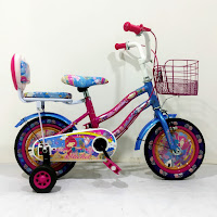Sepeda Mini Anak Michel Princess 12 Inci x 1.75 Inci CTB Steel Ban Motif 2-4 Tahun Kids City Bike