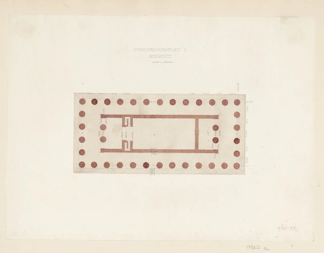 Rilievo del Tempio della Concordia Valdemar Kock