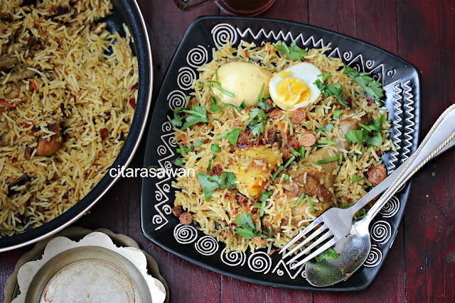 Nasi Briyani Ayam / Chicken Biryani Rice ~ Resepi Terbaik
