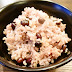 Kuro ingenmame-iri kinua gohan / steamed rice with quinoa and black beans