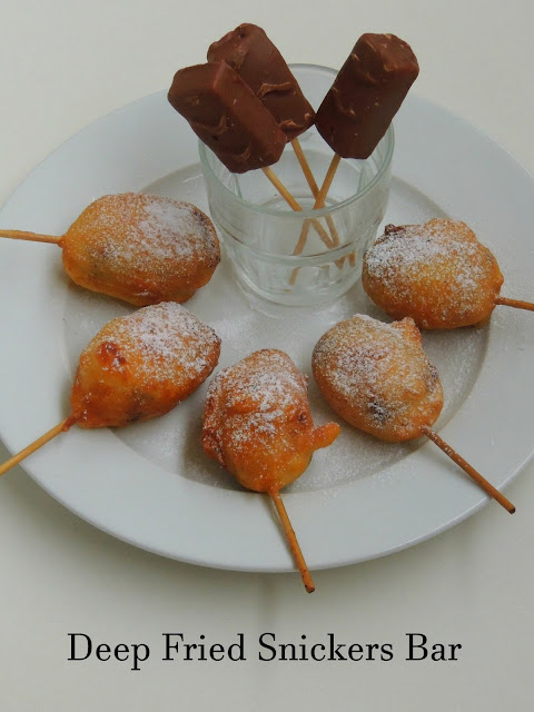 Deep fried candy bar, deepfried snickers bar