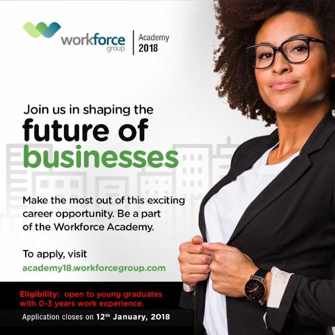 Workforce Group Academy Intensive Graduate Training Programme 2018 for young Nigerians