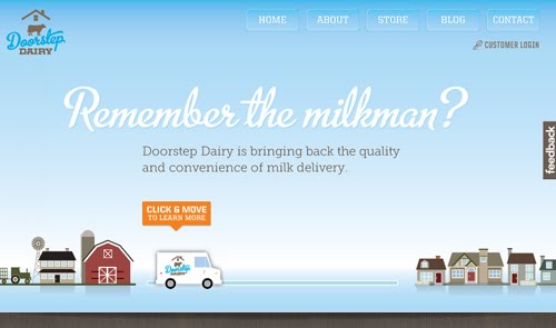 Doorstep Dairy web design