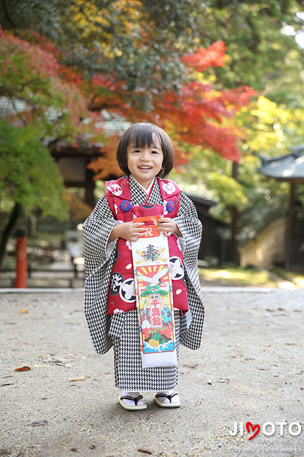 手向山八幡宮で七五三出張撮影