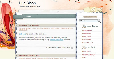 Tema Hue Clash blogspot