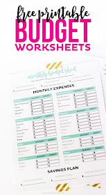 free printable budget worksheets