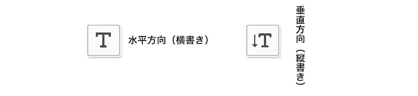 縦書き文字と横書き文字ツール
