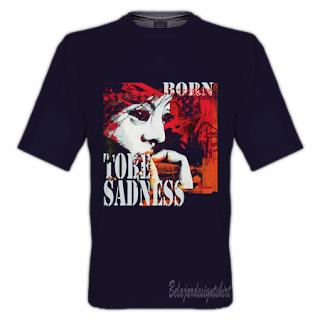 Belajar design t-shirt | Sadness taste t-shirt design