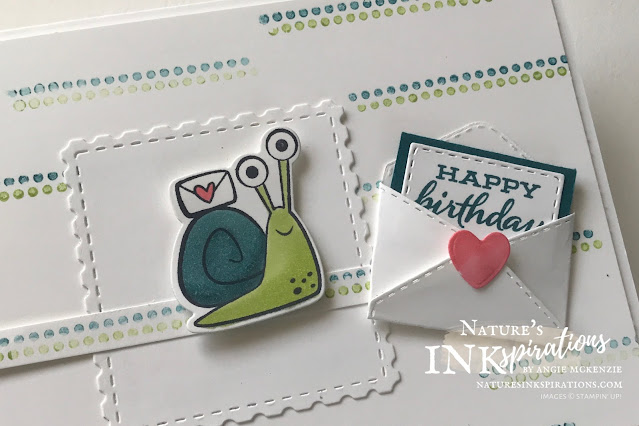 By Angie McKenzie for Global Creative Inkspirations; Click READ or VISIT to go to my blog for details! Featuring the Snailed It Bundle from the January - June 2021 Mini Catalog; #stampinup #handmadecards #naturesinkspirations #snailmail #hellocards #snaileditstampset #snaildies #snaileditbundle #janjun2021minicatalog #onstagetradingpininspired #birthdaycards #patternplaystampset #ittybittygreetingsstampset #ittybittybirthdaysstampset #fourseasonfloralstampset #cardtechniques #coloringwithmarkers #coloringwithblends #globalcreativeinkspirations #gcibloghop #makingotherssmileonecreationatatime