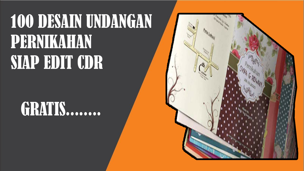 100 Desain  Undangan  Pernikahan  Siap  Edit  Gratis fajri id