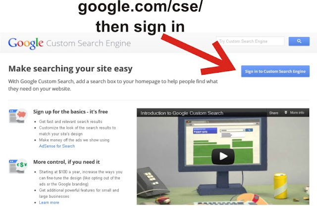 how to add google custom search