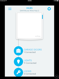 Wink Hub 2 as shown on the Wink App on iOS iPad | Supratim Sanyal's Blog