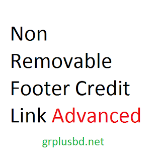 Non- Removable Footer Credit Link Javascript