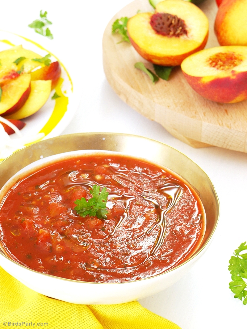 Speedy & Smokey Chunky Tomato Salsa Recipe - BirdsParty.com