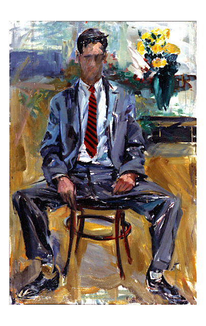 Elaine de Kooning (1918-1989) Portait de Fairfield Porter, 1954 MoMA