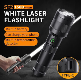 Rechargeable Tactical Military Search Laser Flashlight