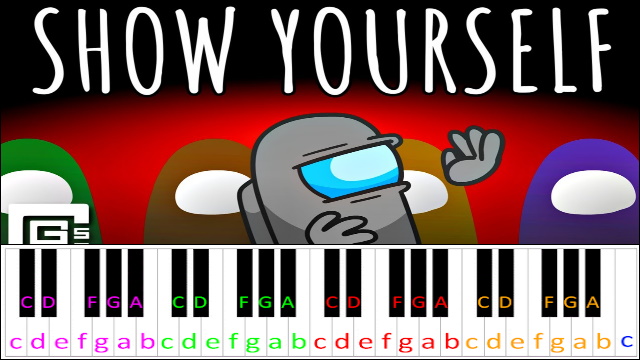 Show Yourself - Among Us Song by CG5 Piano / Keyboard Easy Letter Notes for Beginners