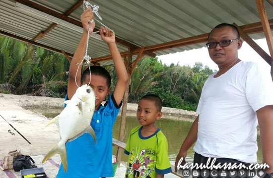 Memancing Bawal Emas Kolam 3 Ringgit di Jugra