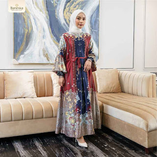 Baneska gamis lebaran elegan