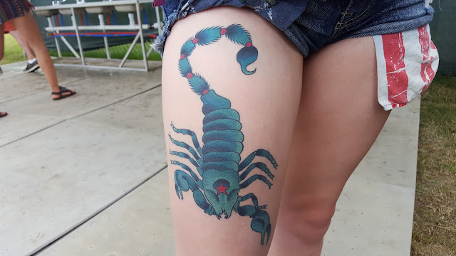 Bonnaroo Chris 2016 - scorpion tattoo