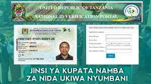 NIDA ID Verification Portal (NAMBA YA NIDA) 2023