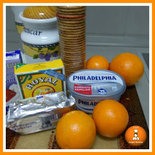 Ingredientes-tarta-fría de-naranja-queso-sin-horno