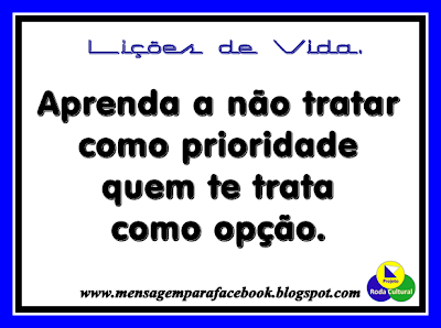 Prioridade e Opção.