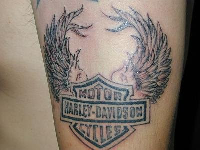 Harley Davidson Logo Tattoo Design