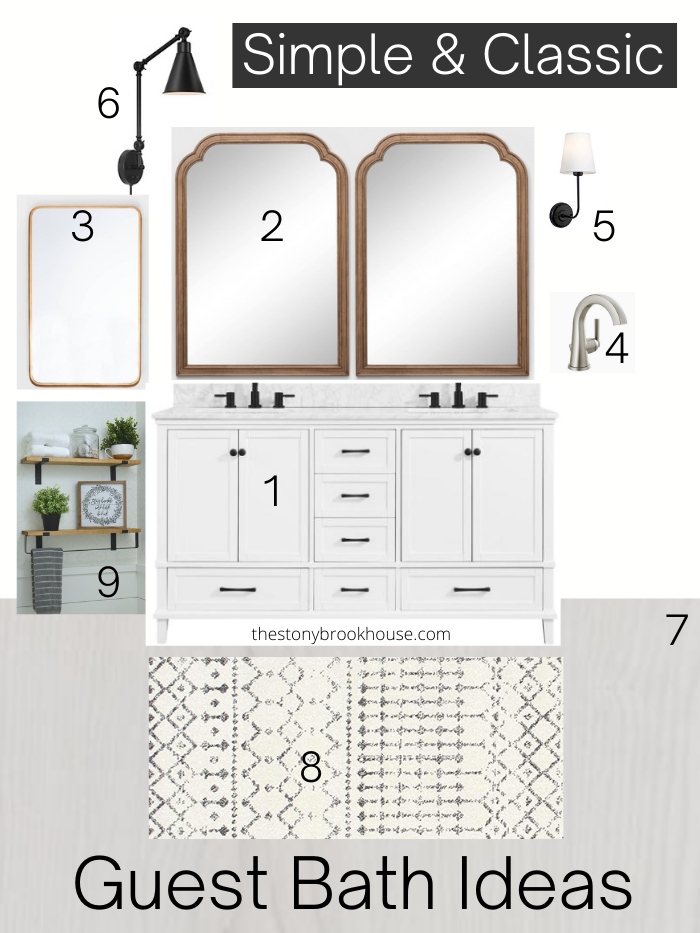 Guest Bath Plans And Mood Board