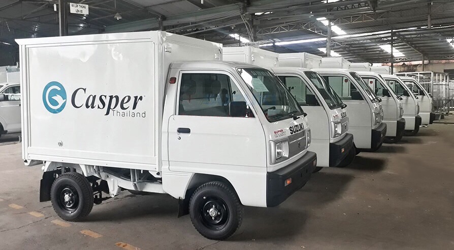 Công ty Điện tử - Điện lạnh - Điện gia dụng Casper tin tưởng lựa chọn Suzuki Carry Truck để phục vụ cho các hoạt động vận chuyển