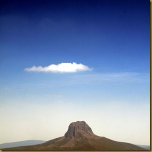 Lonely cloud in Tasmania