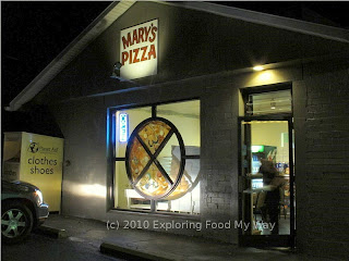 Front Entrance to Mary's Pizza Shop