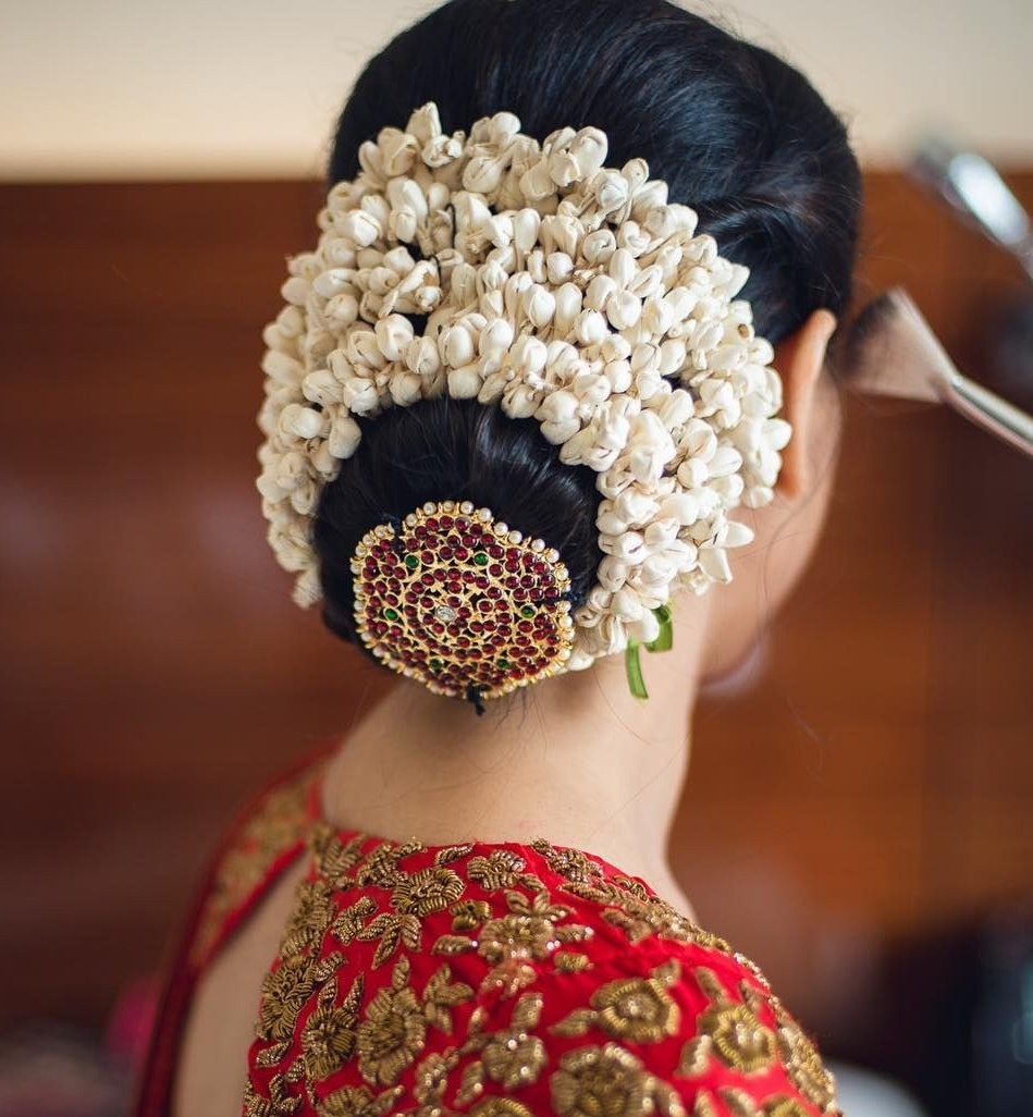 Pin by Lathasree Murthy on hairdos | Hair style on saree, Golden blouse  designs, Latest bridal blouse designs