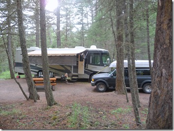 Our Campsite at Lac La Hauche Provincial Park North 100 Mile house