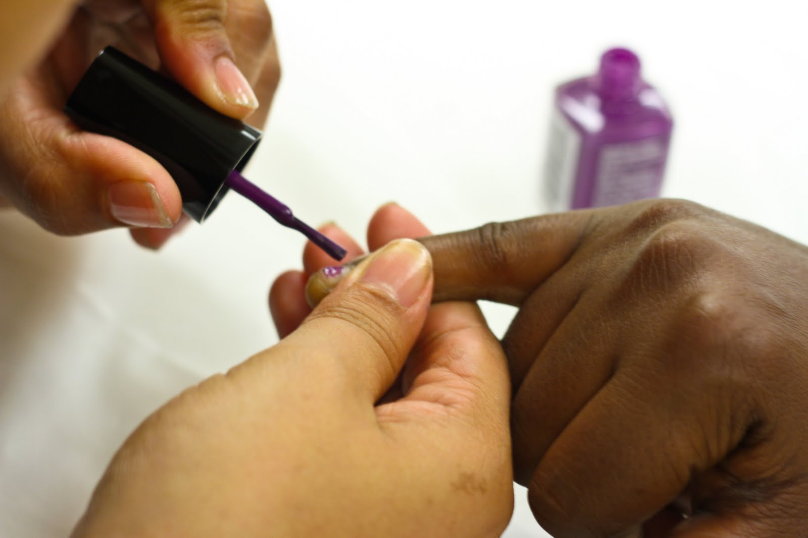 purple nails