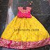 Yellow Simple Floral Design Lehenga