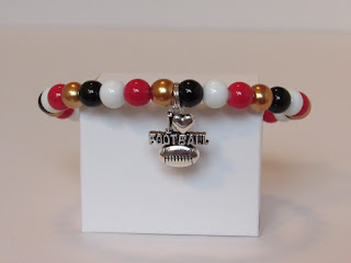 jewelry for sports fans football bracelet beads rava designs