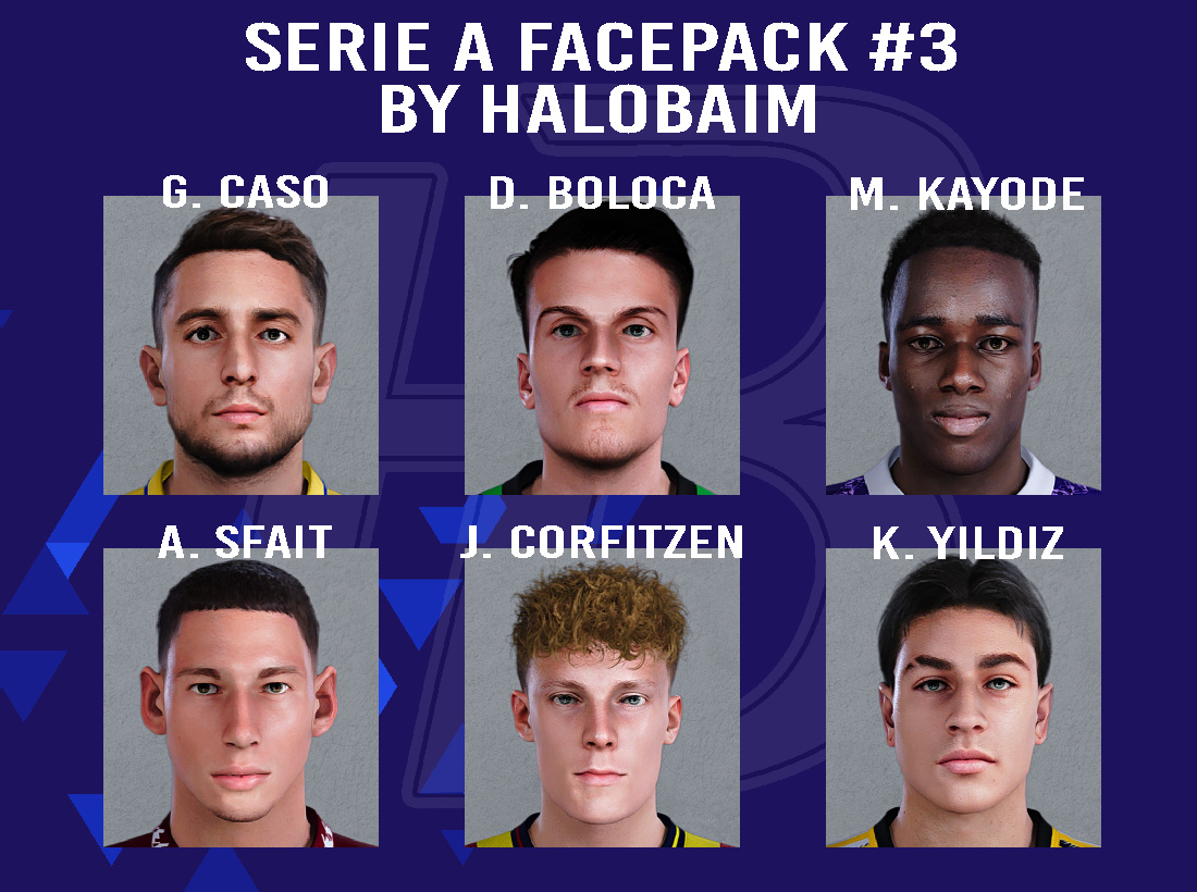 PES 2021 Serie A Facepack #3 by Halobaim