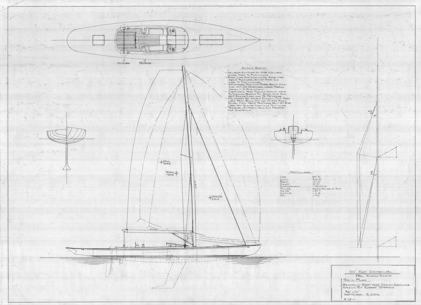 Sparkman &amp; Stephens Brokerage Blog: Ginger - 50' Brooklin Daysailer 