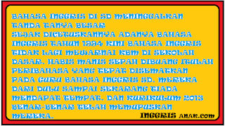 Bahasa Inggris SD