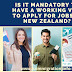 Is it Mandatory to Have a Working Visa to Apply for Jobs in New Zealand?