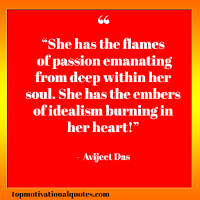 Strong Woman Quotes For instagram and facebook - she has the flames of passion by avijeet das