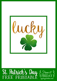 Lucky Shamrock Printable from My Busy Beehives